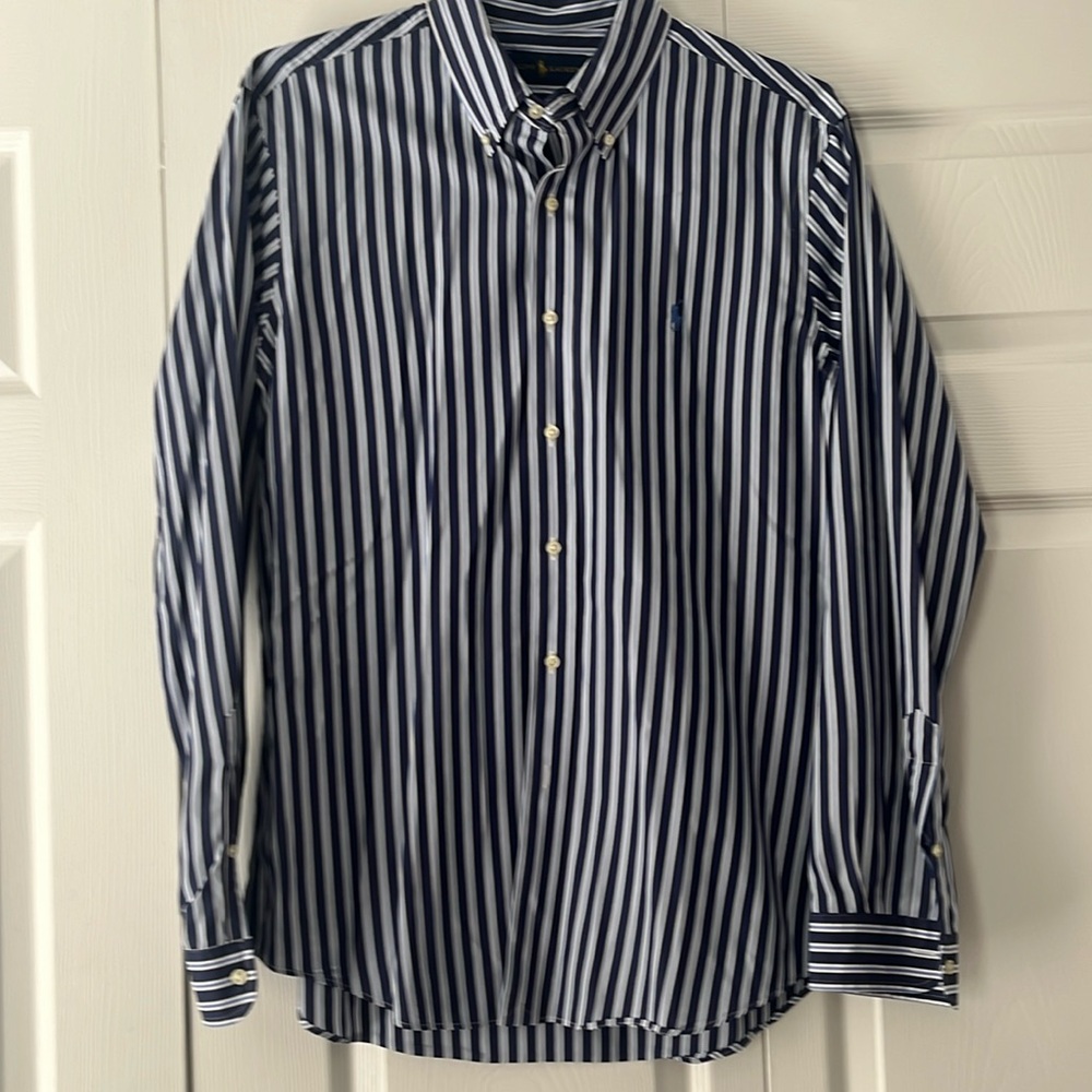 Ralph Lauren Men’s Long Sleeve button down striped shirt